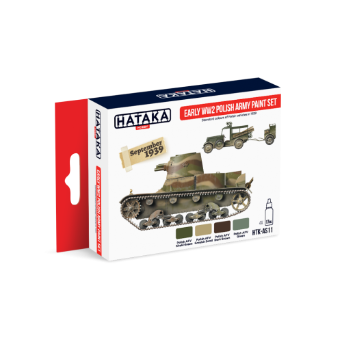 Hataka AS11 Early WW2 Polish Army Paint Set 17ml
