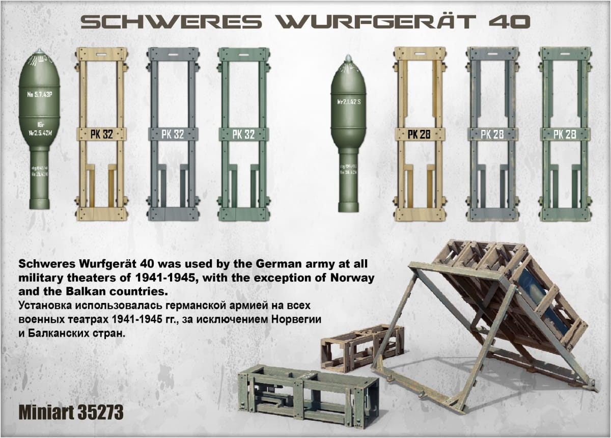 Zdjęcie dodatkowe produktu Schweres Wurfgerat 40 1:35 MiniArt 35273