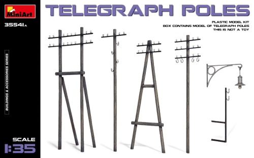 Telegraph poles 1:35 MiniArt 35541A