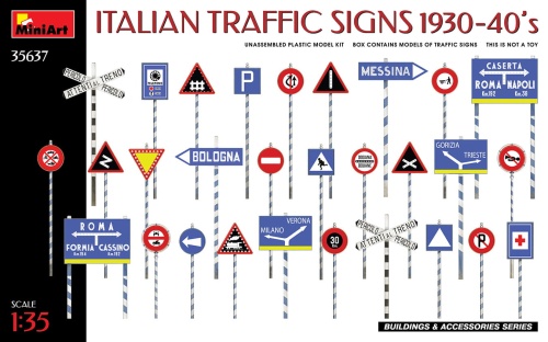 Italian Traffic Signs 1930-40s 1:35 MiniArt 35637