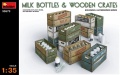 Zdjęcie główne produktu Milk Bottles and Wooden Crates 1:35 MiniArt 35573