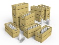 Zdjęcie dodatkowe produktu Milk Bottles and Wooden Crates 1:35 MiniArt 35573