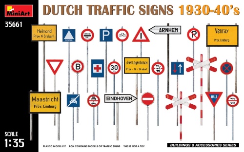 Dutch Traffic Signs 1930-40s 1:35 MiniArt 35661