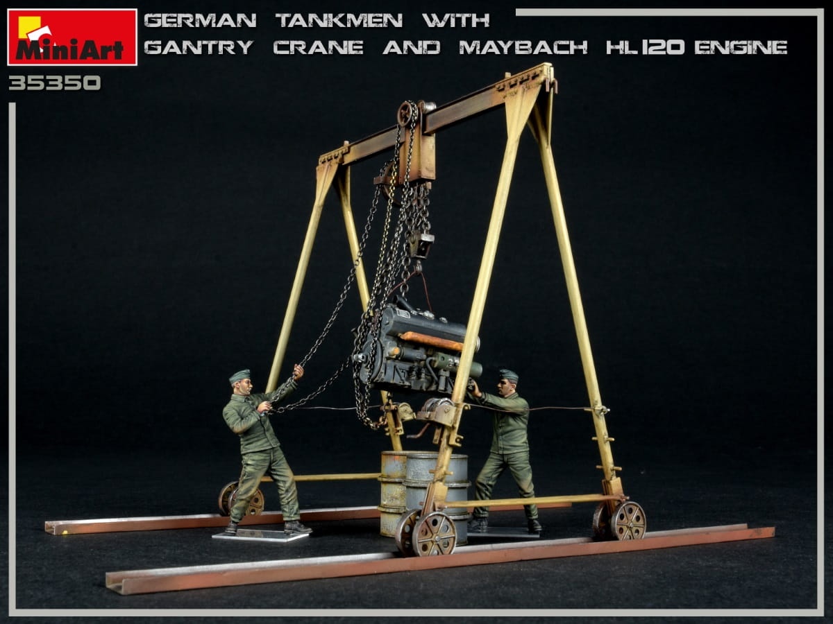 Zdjęcie dodatkowe produktu German Tankmen with Gantry Crane 1:35 MiniArt 35350