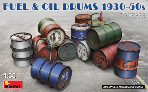 Fuel and Oil Drums 1:35 MiniArt 35613