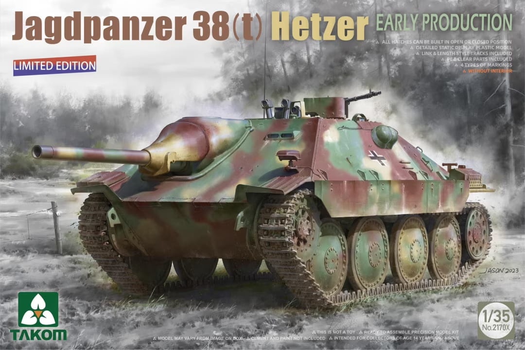 Zdjęcie główne produktu Jagdpanzer 38(t) Hetzer Early Production 1:35 Takom 2170X