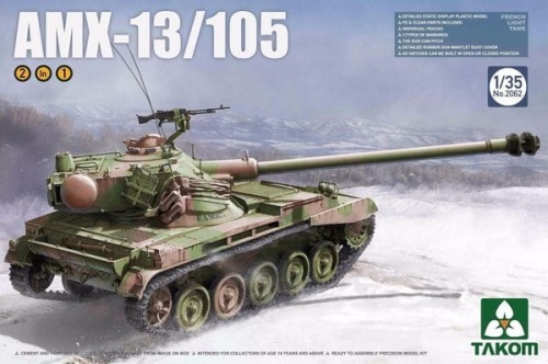 French Light Tank AMX-13/105 2in1 1:35 Takom 2062