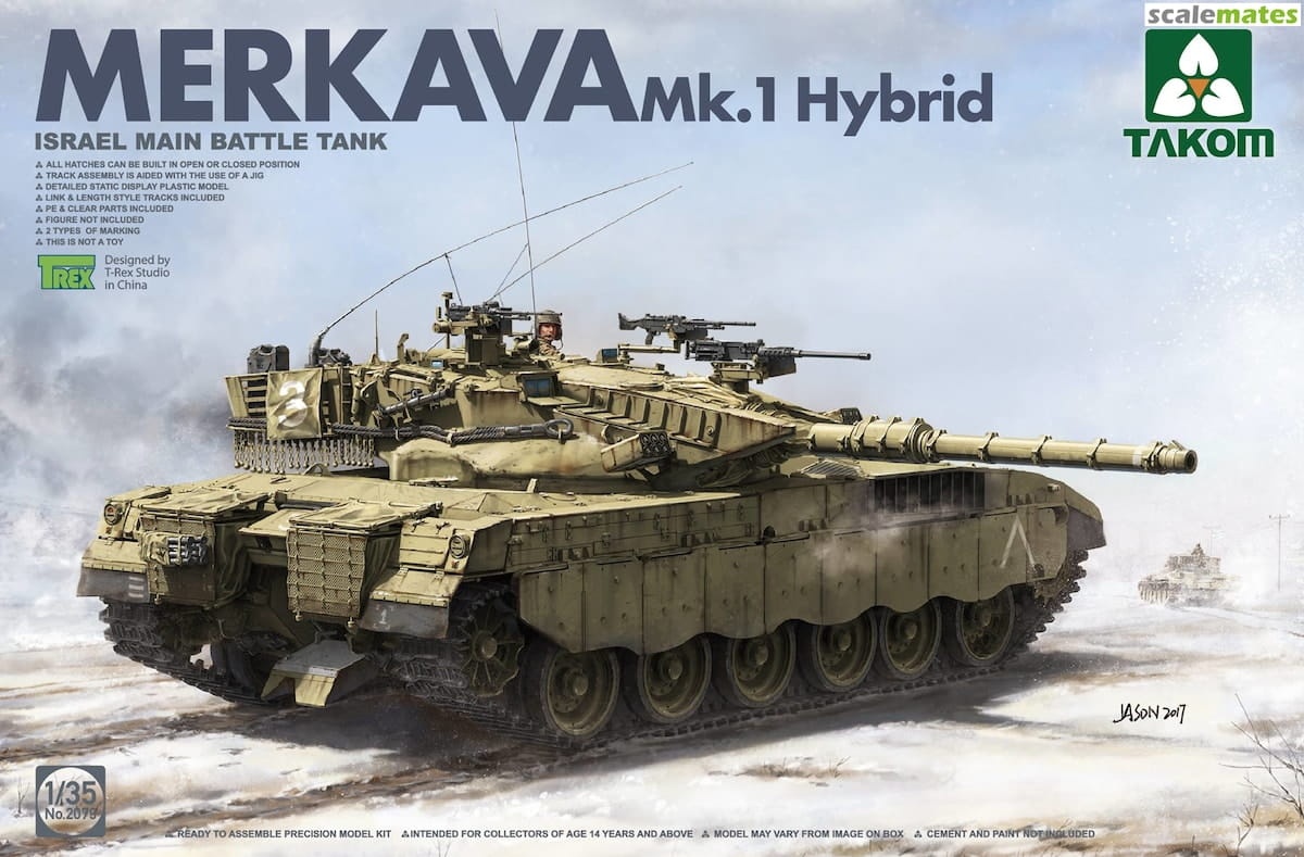 Zdjęcie główne produktu Merkava Mk.1 Hybrid 1:35 Takom 2079