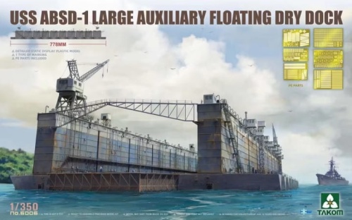 USS ABSD-1 Large Auxiliary Floating Dry Dock 1:350 Takom 6006