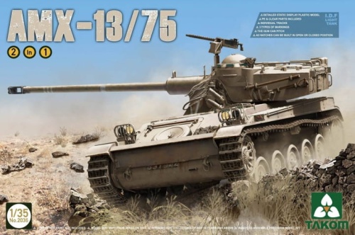IDF Light Tank AMX-13/75 1:35 Takom 2036