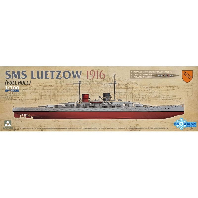 Zdjęcie główne produktu SMS Luetzow 1916 1:700 Takom SP-7036