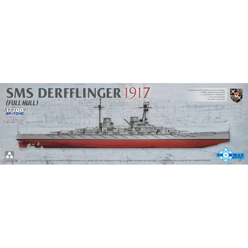 Zdjęcie główne produktu SMS Derfflinger 1917 1:700 Takom SP-7040
