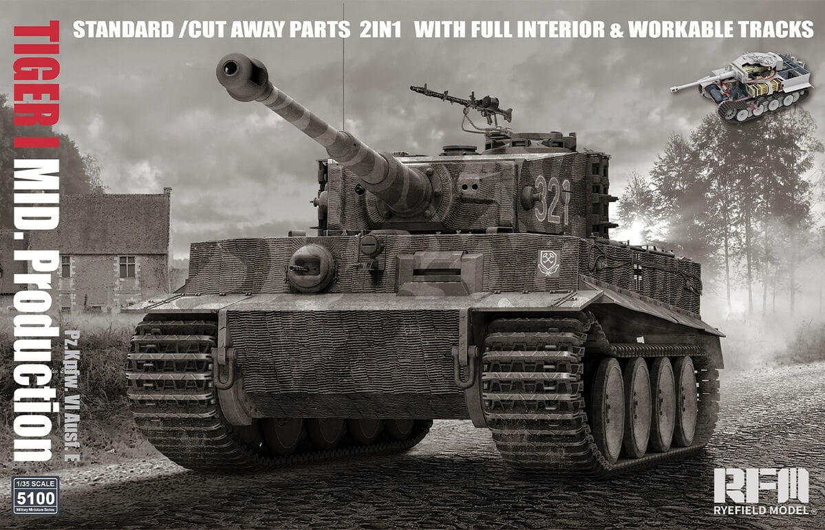 Zdjęcie główne produktu Pz.Kpfw. VI Ausf. E Tiger I Mid. Production 1:35 Rye Field Model 5100
