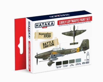Hataka AS02 Early Luftwaffe Paint Set 17ml