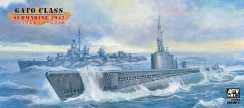 USS Gato Class Submarine 1942 1:350 AFV Club SE73510
