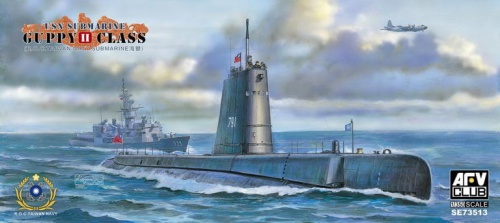 USN Guppy II Class Submarine 1:350 AFV Club SE73513