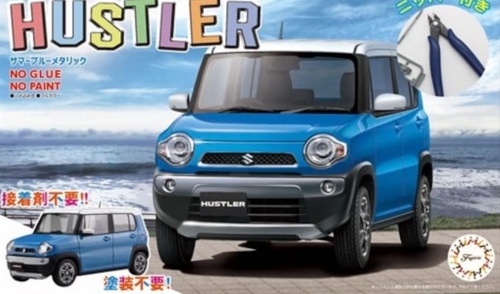 Suzuki Hustler (Summer Blue Metallic) (w/Side Cutter) 1:24 Fujimi 066110