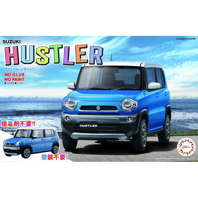 Zdjęcie dodatkowe produktu Suzuki Hustler (Summer Blue Metallic) 1:24 Fujimi 066028