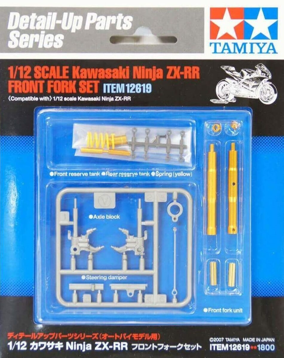 Zdjęcie główne produktu Kawasaki Ninja ZX-RR Front Fork Set 1:12 Tamiya 12619