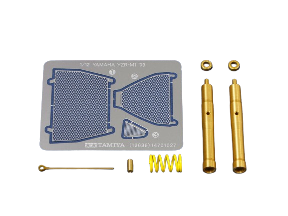 Zdjęcie główne produktu Yamaha YZR-M1 09 Front Fork Set 1:12 Tamiya 12636