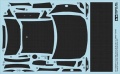 Zdjęcie dodatkowe produktu Toyota 86 Dress-Up Decal Set (Carbon Pattern) 1:24 Tamiya 12659