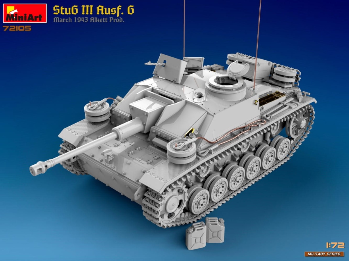 Zdjęcie dodatkowe produktu StuG III Ausf. G March 1943 Alkett Prod. 1:72 MiniArt 72105