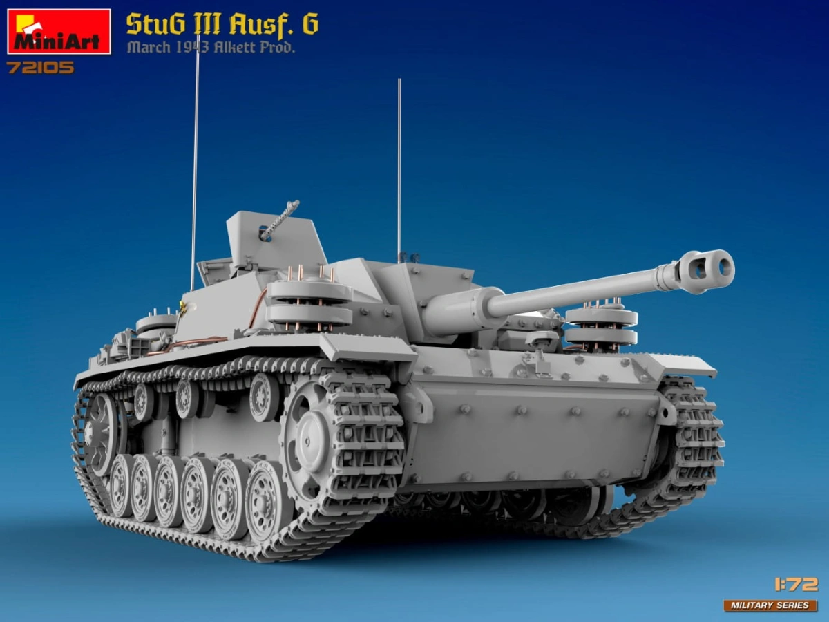 Zdjęcie dodatkowe produktu StuG III Ausf. G March 1943 Alkett Prod. 1:72 MiniArt 72105