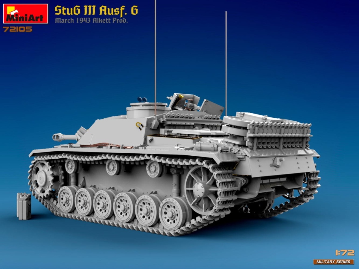 Zdjęcie dodatkowe produktu StuG III Ausf. G March 1943 Alkett Prod. 1:72 MiniArt 72105