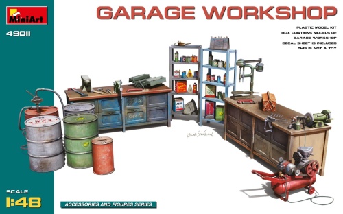 Garage Workshop 1:48 MiniArt 49011