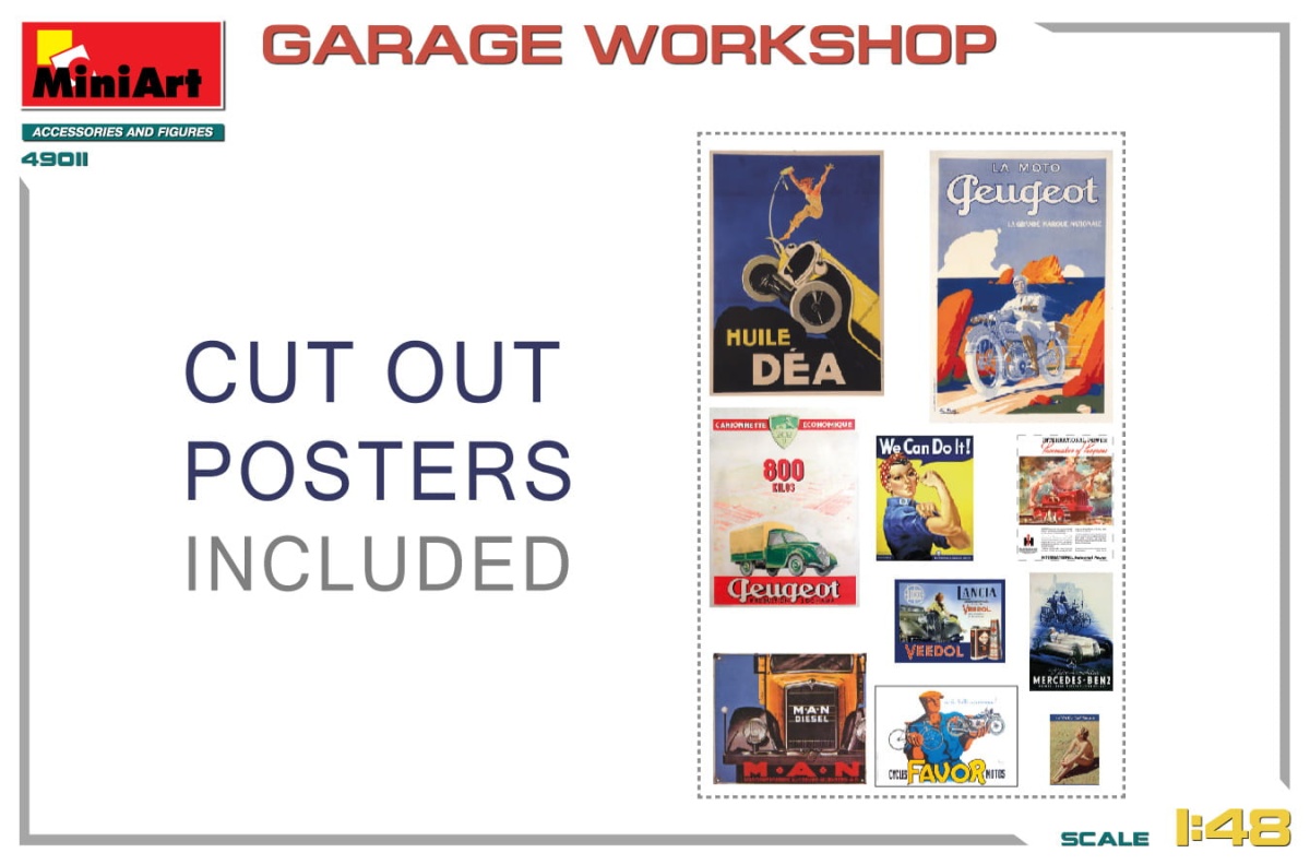 Zdjęcie dodatkowe produktu Garage Workshop 1:48 MiniArt 49011