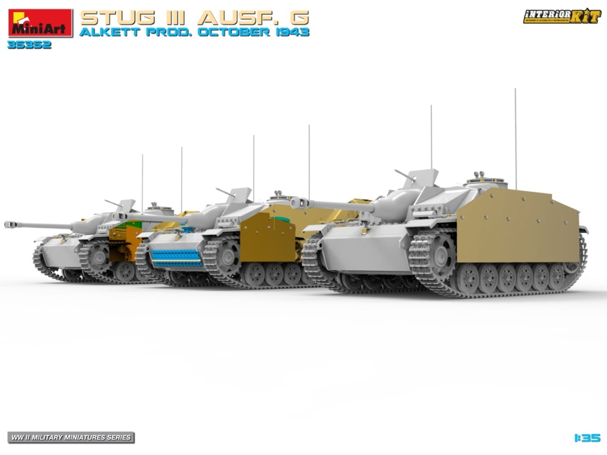 Zdjęcie dodatkowe produktu StuG III Ausf. G Alkett Prod. October 1943 1:35 MiniArt 35352