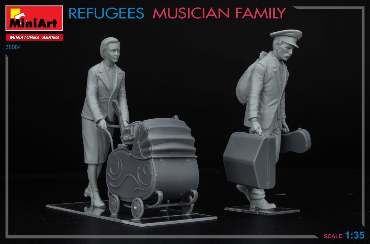 Zdjęcie dodatkowe produktu Refugees. Musician Family 1:35 MiniArt 38084