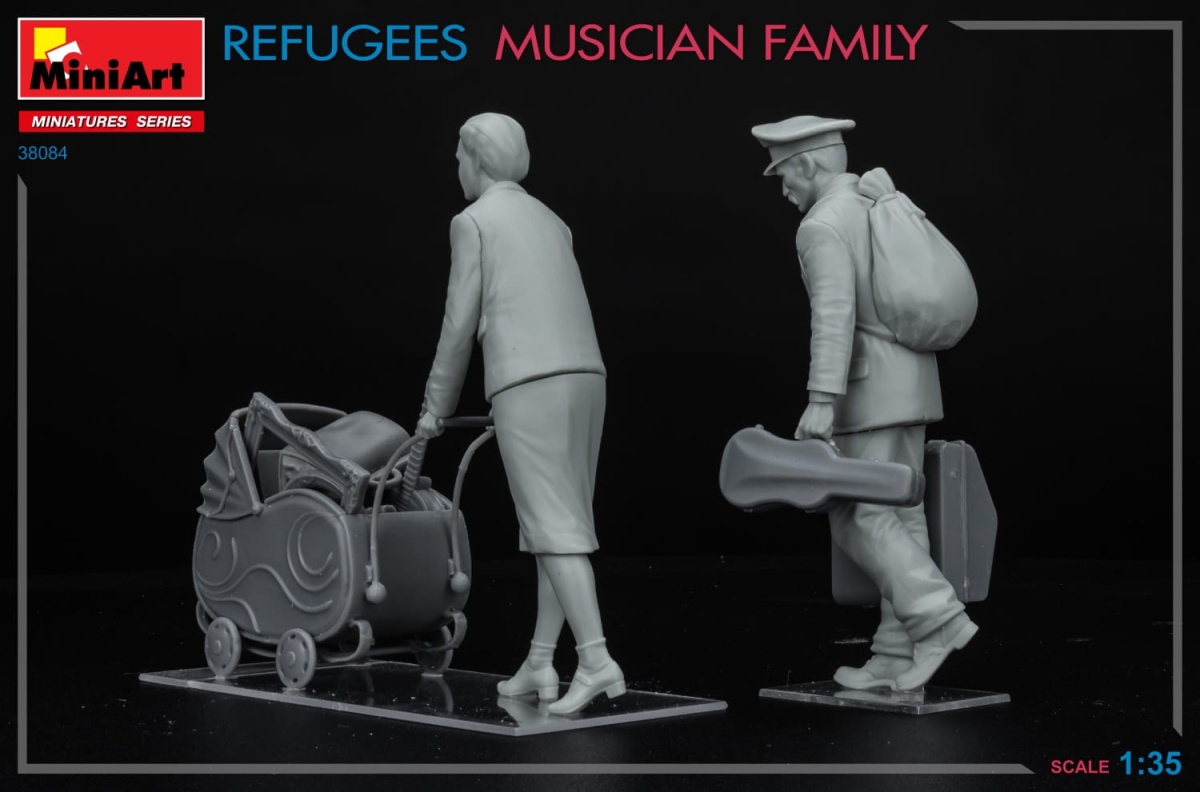 Zdjęcie dodatkowe produktu Refugees. Musician Family 1:35 MiniArt 38084