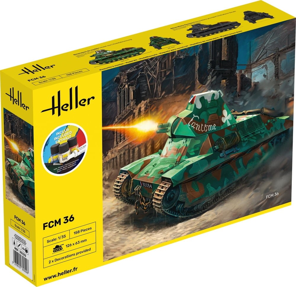 Zdjęcie główne produktu FCM 36 STARTER KIT 1:35 Heller 35322
