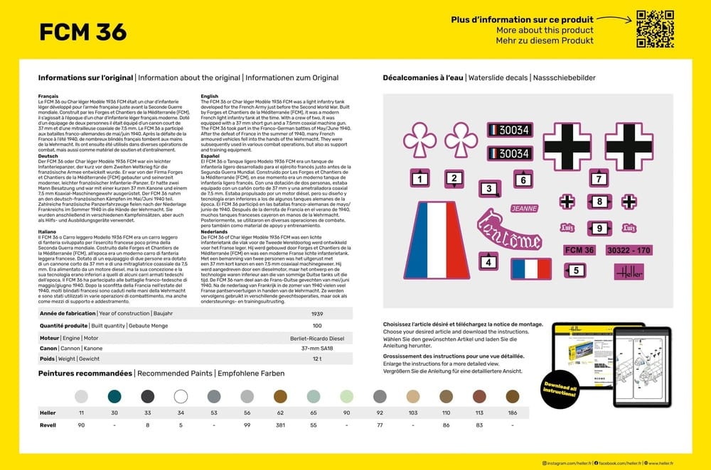 Zdjęcie dodatkowe produktu FCM 36 STARTER KIT 1:35 Heller 35322