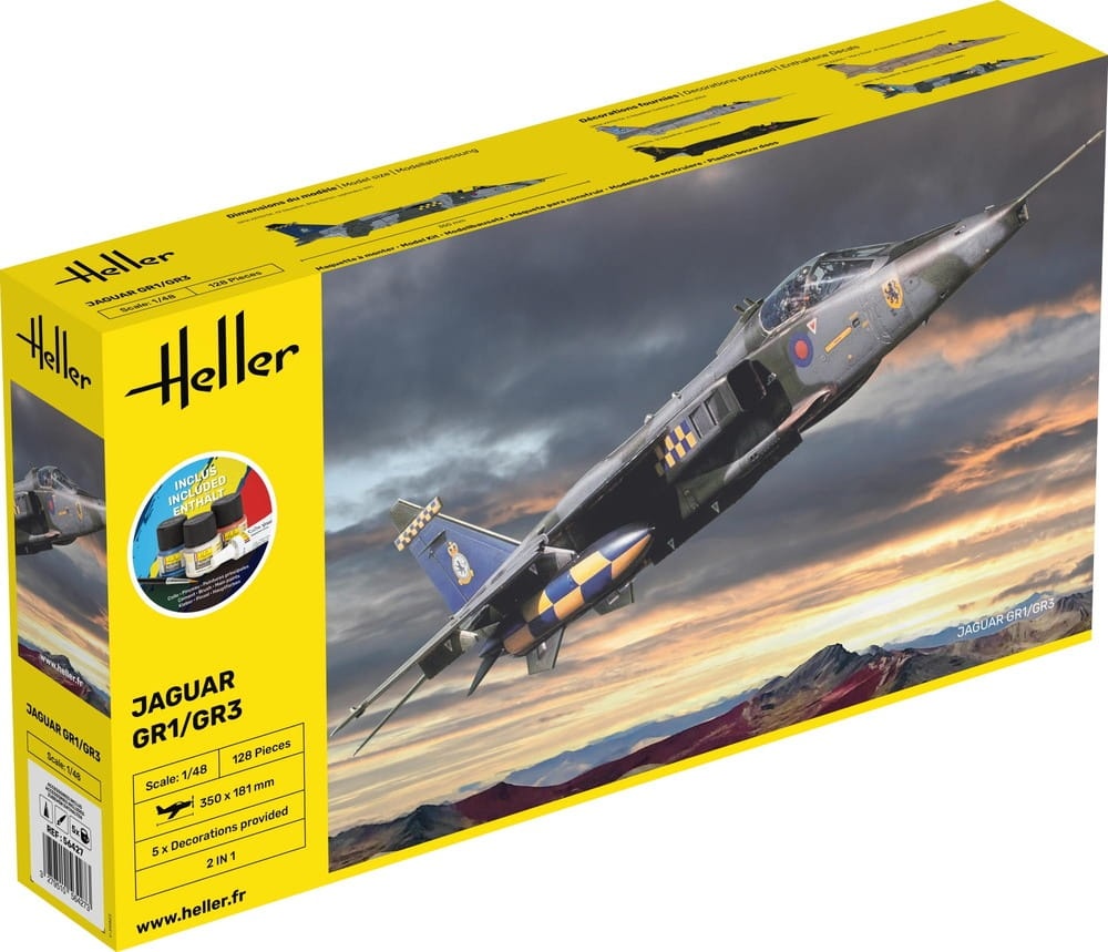 Zdjęcie główne produktu Jaguar GR1/GR3 STARTER KIT 1:48 Heller 56427