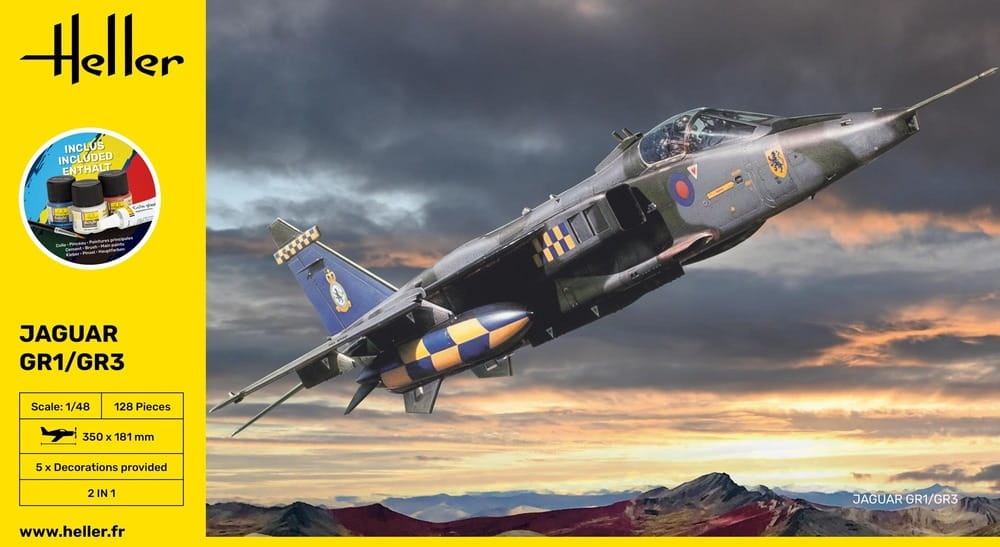 Zdjęcie dodatkowe produktu Jaguar GR1/GR3 STARTER KIT 1:48 Heller 56427