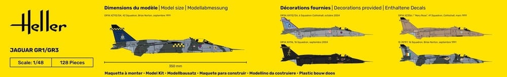Zdjęcie dodatkowe produktu Jaguar GR1/GR3 STARTER KIT 1:48 Heller 56427