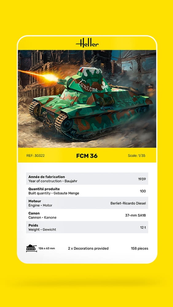 Zdjęcie dodatkowe produktu FCM 36 1:35 Heller 30322
