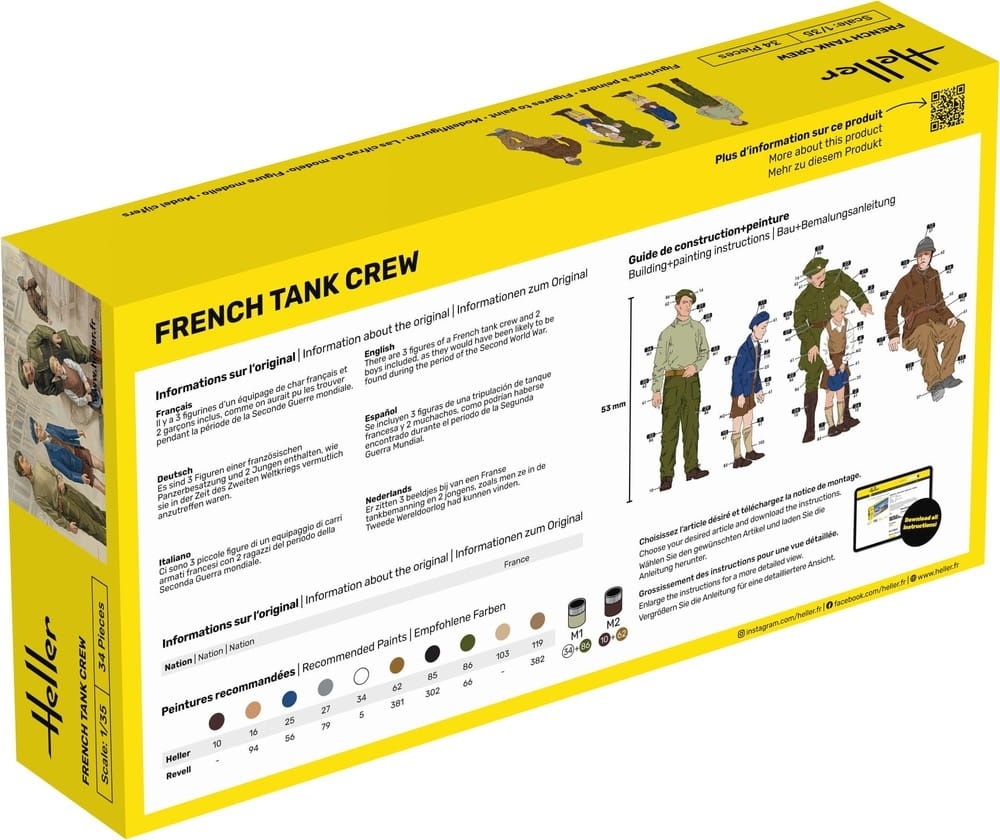 Zdjęcie dodatkowe produktu French Tank Crew 1:35 Heller 30323