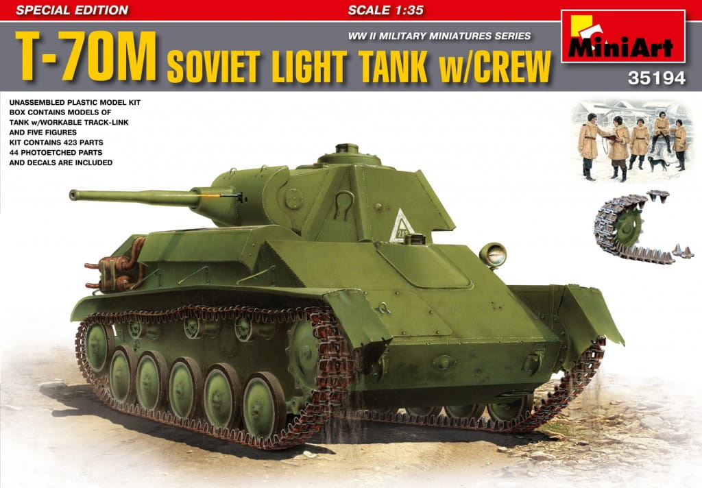 Zdjęcie główne produktu T-70M Soviet Light Tank w/Crew 1:35 MiniArt 35194