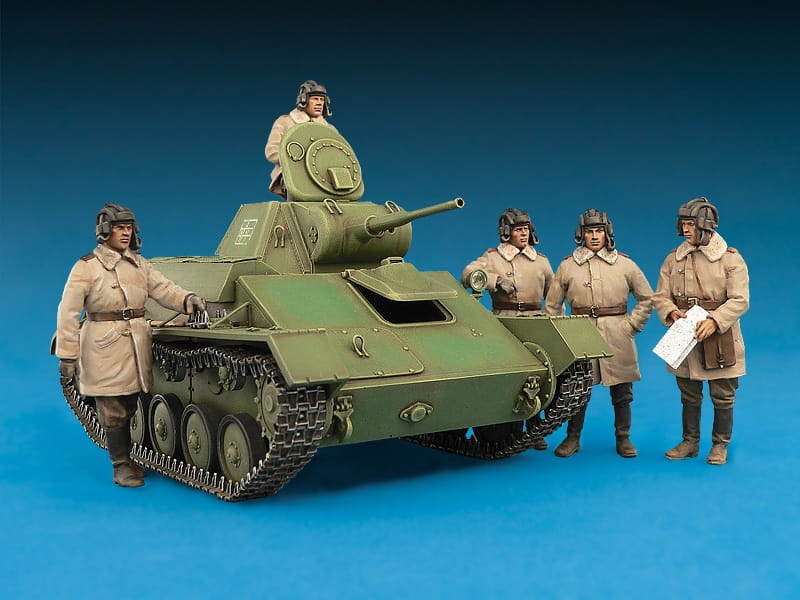Zdjęcie dodatkowe produktu T-70M Soviet Light Tank w/Crew 1:35 MiniArt 35194