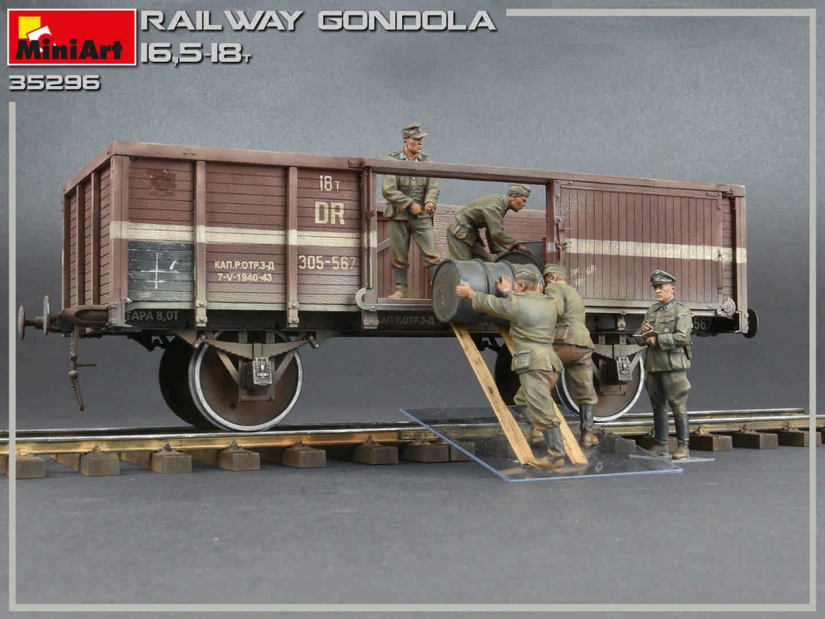 Zdjęcie dodatkowe produktu Railway Gondola 16,5-18t 1:35 MiniArt 35296
