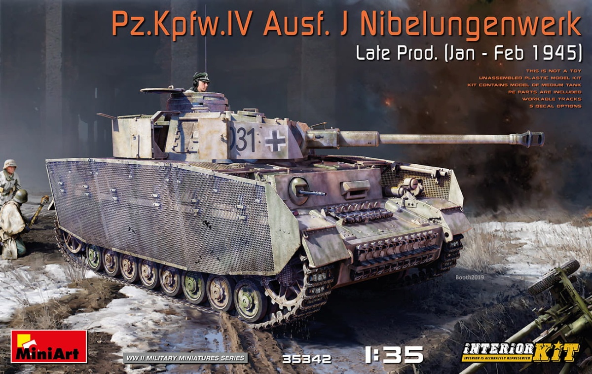 Zdjęcie główne produktu Pz.Kpfw.IV Ausf. J Nibelungenwerk 1:35 MiniArt 35342