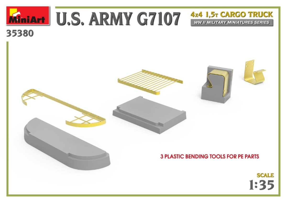 Zdjęcie dodatkowe produktu US Army G7107 4x4 1,5t Cargo Truck 1:35 MiniArt 35380