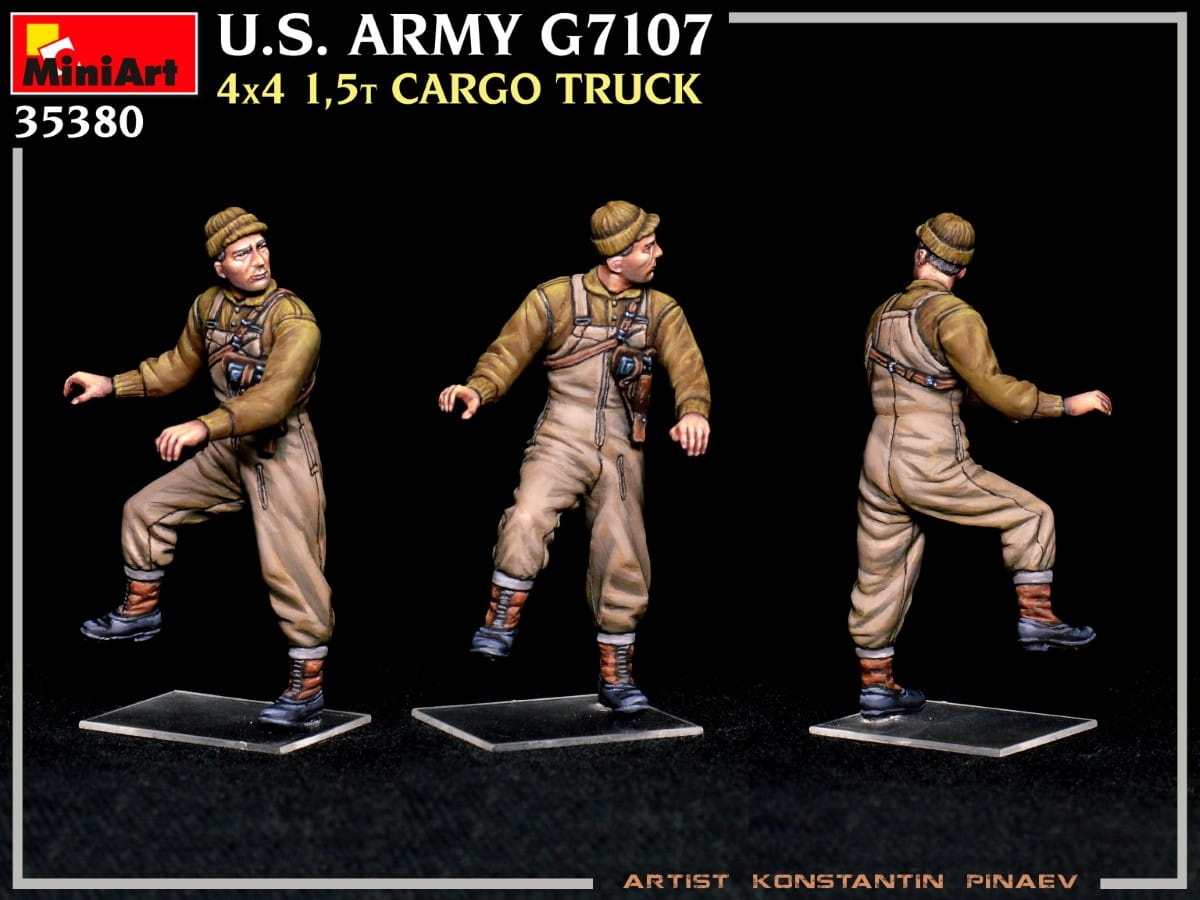 Zdjęcie dodatkowe produktu US Army G7107 4x4 1,5t Cargo Truck 1:35 MiniArt 35380