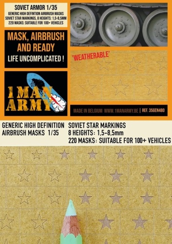 Maski Soviet Star Markings 1:35 1 Man Army 35GEN480