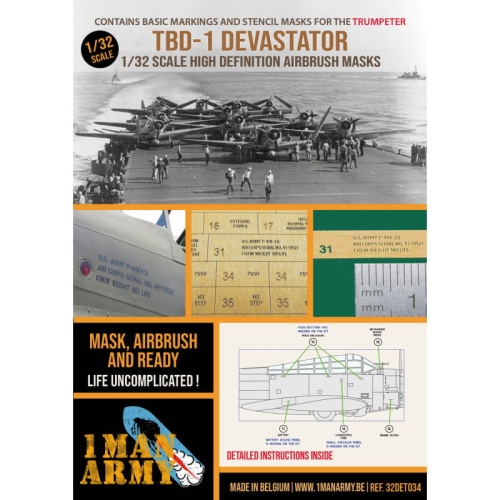 Maski TBD-1 Devastator (Trumpeter) 1:32 1 Man Army 32DET034