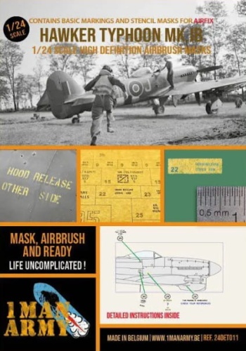 Maski Hawker Typhoon Mk Ib (Airfix) 1:24 1 Man Army 24DET011