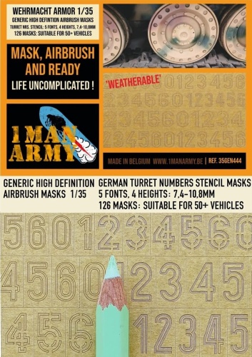 Maski German Turret Numbers 1:35 1 Man Army 35GEN444